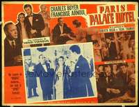 c543 PARIS PALACE HOTEL Mexican movie lobby card '56 Charles Boyer