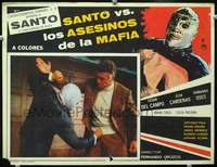 c575 SANTO VS. LOS ASESINOS DE LA MAFIA Mexican movie lobby card '70