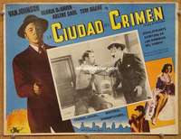 c582 SCENE OF THE CRIME Mexican movie lobby card '49 Van Johnson