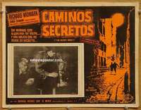 c589 SECRET WAYS Mexican movie lobby card '61 Richard Widmark, MacLean