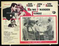 c591 SEND ME NO FLOWERS Mexican movie lobby card '64 Hudson, Doris Day