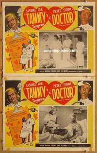 c334 TAMMY & THE DOCTOR 2 Mexican movie lobby cards '63 Dee, Fonda