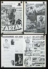 c167 NEW ADVENTURES OF TARZAN movie pressbook R40s serial!