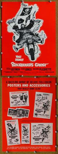 c018 BLACKBEARD'S GHOST movie pressbook '68 Walt Disney, Ustinov
