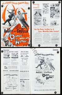 c050 DANCE WITH ME HENRY movie pressbook '56 Abbott & Costello!