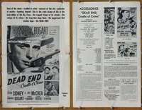 c056 DEAD END movie pressbook R54 William Wyler, Humphrey Bogart