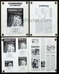 c079 FUTUREWORLD movie pressbook '76 Peter Fonda, Yul Brynner