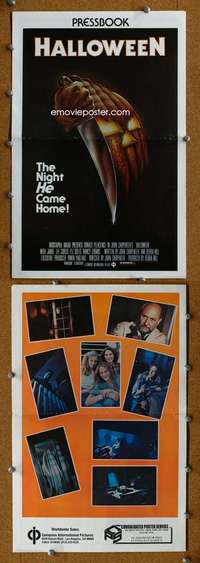 c090 HALLOWEEN movie pressbook '78 John Carpenter horror classic!