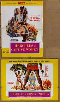 c097 HERCULES & THE CAPTIVE WOMEN movie pressbook '63 Reg Park