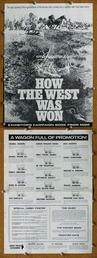 c106 HOW THE WEST WAS WON movie pressbook R70 John Ford epic!