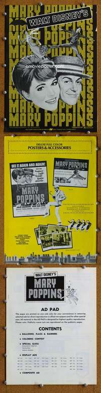 c152 MARY POPPINS movie pressbook R73 Julie Andrews, Walt Disney