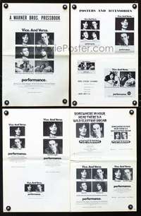 c182 PERFORMANCE movie pressbook '70 Nicolas Roeg, Mick Jagger