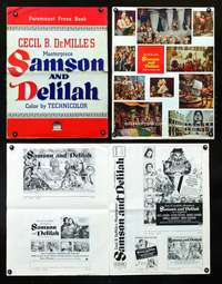 c001 SAMSON & DELILAH movie pressbook '49 Cecil B. DeMille