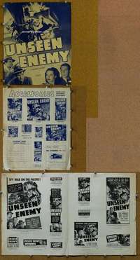 c250 UNSEEN ENEMY movie pressbook '42 Leo Carrillo, Andy Devine