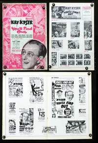 c268 YOU'LL FIND OUT movie pressbook '40 Kay Kyser, Lugosi