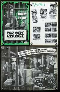 c266 YOU ONLY LIVE ONCE movie pressbook R48 Fritz Lang