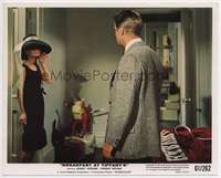 d019 BREAKFAST AT TIFFANY'S color 8x10 movie still '61 Hepburn in hat!