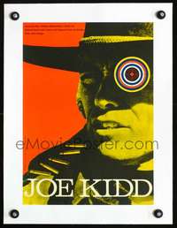 d121 JOE KIDD linen Czechoslovakian 11x16 movie poster '72 Eastwood by Rihova!