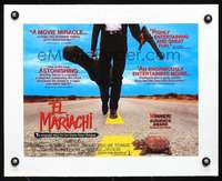 d065 EL MARIACHI linen English 12x16 movie poster '92 first Robert Rodriguez!