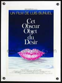 d218 THAT OBSCURE OBJECT OF DESIRE linen French 16x22 movie poster '77
