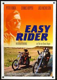d147 EASY RIDER linen German movie poster R06 Peter Fonda, Hopper