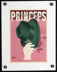 d187 PRINCEPS linen Italian 9x13 movie poster '34 great Xanti hat art!
