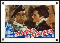 d183 MARY OF SCOTLAND linen Italian 13x20 photobusta movie poster R54