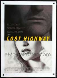 d506 LOST HIGHWAY linen one-sheet movie poster '97 David Lynch, Bill Pullman