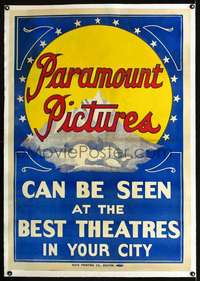 d539 PARAMOUNT PICTURES linen one-sheet movie poster '15 classic logo!