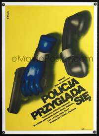 d259 GREAT KIDNAPPING linen Polish 19x27 movie poster '73 Procka art!
