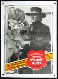 d297 PALE RIDER linen Polish movie poster '85 Eastwood, different!