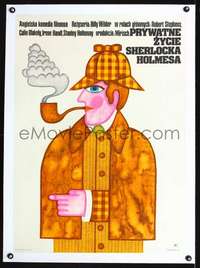 d284 PRIVATE LIFE OF SHERLOCK HOLMES linen Polish 23x33 movie poster '71