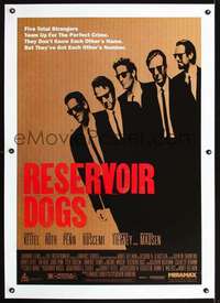 d564 RESERVOIR DOGS linen one-sheet movie poster '92 Quentin Tarantino