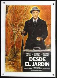 d168 BEING THERE linen Spanish movie poster '80 Sellers by Sciotti!