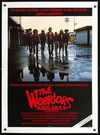 d096 WARRIORS linen Swedish movie poster '79 Walter Hill, gangs!
