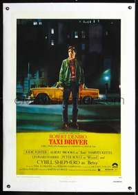 d621 TAXI DRIVER linen one-sheet movie poster '76 Robert De Niro, Scorsese