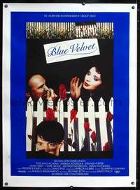 f060 BLUE VELVET linen German 33x47 movie poster '86 David Lynch