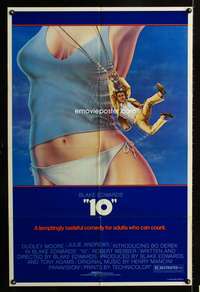 h003 '10' border style one-sheet movie poster '79 sexy art of Bo Derek!