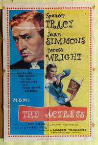 h016 ACTRESS one-sheet movie poster '53 Spencer Tracy, Jean Simmons