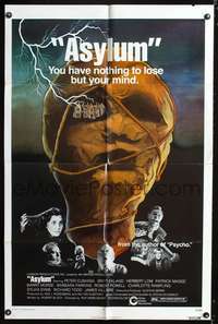 h036 ASYLUM one-sheet movie poster '72 Peter Cushing, Britt Ekland, Robert Bloch