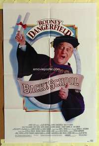 h045 BACK TO SCHOOL one-sheet movie poster '86 Rodney Dangerfield goes to college!