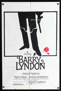 h073 BARRY LYNDON one-sheet movie poster '75 Stanley Kubrick, Bourduge art!