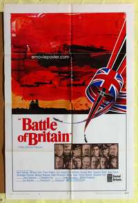 h077 BATTLE OF BRITAIN style A one-sheet movie poster '69 Michael Caine