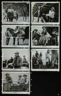 k126 BIG COUNTRY 7 8x10 movie stills '58 Charlton Heston, Greg Peck