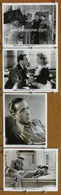 k305 BROTHER ORCHID 4 8x10 movie stills '40 Robinson, Humphrey Bogart