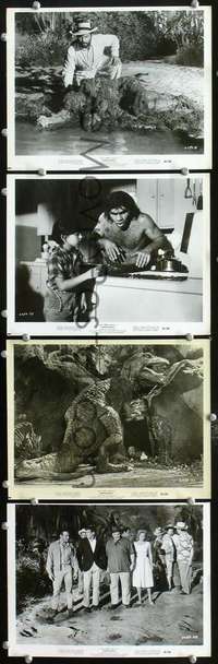 k317 DINOSAURUS 4 8x10 movie stills '60 wild prehistoric monsters!
