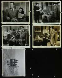 k241 FALCON & THE CO-EDS 5 8.25x10 movie stills '43 Tom Conway