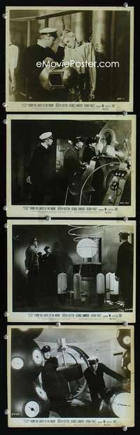 k324 FROM THE EARTH TO THE MOON 4 8x10 movie stills '58 Jules Verne