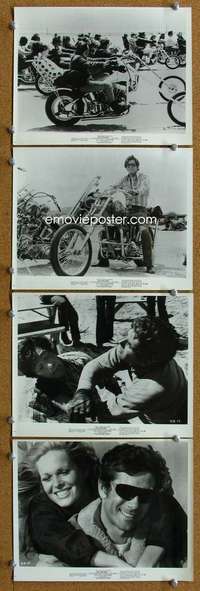k342 HARD RIDE 4 8x10 movie stills '71 Robert Fuller, motorcycles!