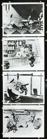 k143 LUCKY LUKE 7 8x10 movie stills '71 Daisy Town, cartoon western!